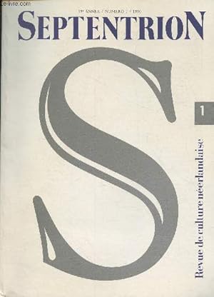 Bild des Verkufers fr Septentrion- Revue de culture nerlandaise- 19me anne- n1- 1990- Specimen zum Verkauf von Le-Livre