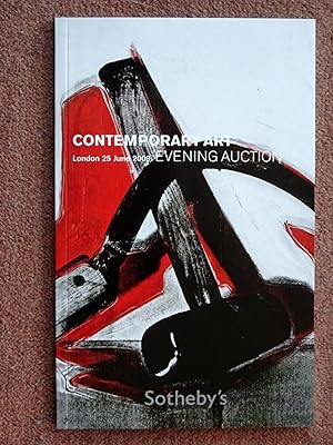 Contemporary Art Evening Auction. 25 June 2009, Sotheby's Small Summary London Auction Sale Catal...