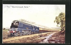 Postcard englische Eisenbahn, The Bournemouth Belle, Pacif Type Locomotive