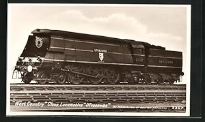 Postcard englische Eisenbahn, WestCountry Class Locomotive Ilfrancombe, Southern Railway