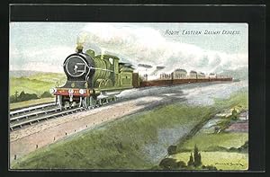 Künstler-Postcard englische Eisenbahn, North Eastern Railway Express