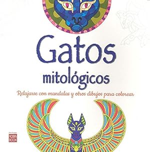 Imagen del vendedor de Gatos mitológicos: Relajarse con mandalas para colorear (Arte Terapia) (Spanish Edition) [Soft Cover ] a la venta por booksXpress