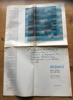 Immagine del venditore per A Decade of Physichromies : Signals vol one number nine aug-sep-oct 1965 venduto da Frances Wetherell