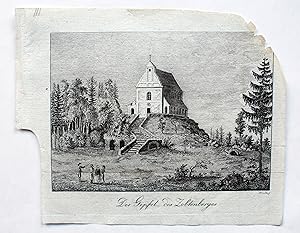 Der Gipfel des Zobtenberges. Originalradierung aus Der Breslauische Erzähler 1802.