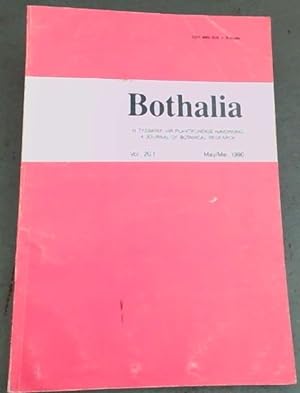 Image du vendeur pour Bothalia : A Journal of Botanical Research Vol. 20 No. 1 . May 1990 mis en vente par Chapter 1
