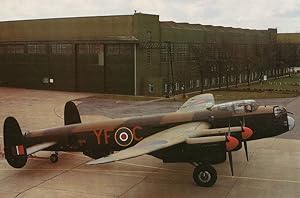 Lancaster B Mk VII NX611 Plane Aircraft East Kirkby Lincs Watch Tower Postcard