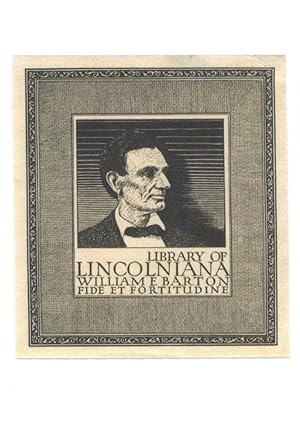 Seller image for Abraham Lincoln Vintage Bookplate Writer Lecturer Artist Postcard for sale by Postcard Finder