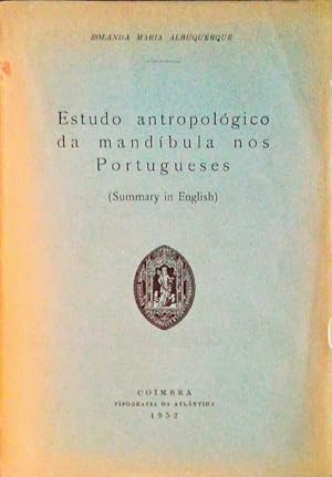 ESTUDO ANTROPOLÓGICO DA MANDÍBULA NOS PORTUGUESES.