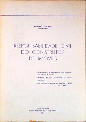 RESPONSABILIDADE CIVIL DO CONSTRUTOR DE IMÓVEIS.