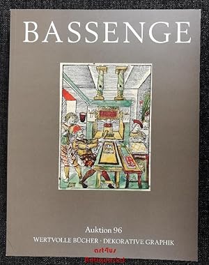 Bild des Verkufers fr Bassenge Auktion 96: Wertvolle Bcher - Dekorative Graphik. 20. bis 21. Oktober 2010. Mit Ergebnisliste April 2010 ; Mit einem Register. zum Verkauf von art4us - Antiquariat