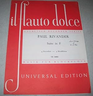 Seller image for Suite in F (Dolmetsch Recorder Series) for sale by Easy Chair Books