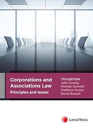 Seller image for Corporations and Associations Law Principles and Issues (Paperback) for sale by AussieBookSeller