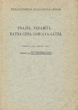 Image du vendeur pour Prajna Paramita-Ratna-Guna-Samcaya-Gatha. mis en vente par The Isseido Booksellers, ABAJ, ILAB