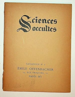 Sciences Occultes Catalogue No. 2 [ cover title ]