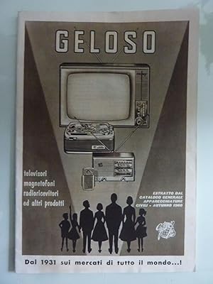 GELOSO Estratto dal Catalogo Generale Apparecchiature Civili - Autunno 1960