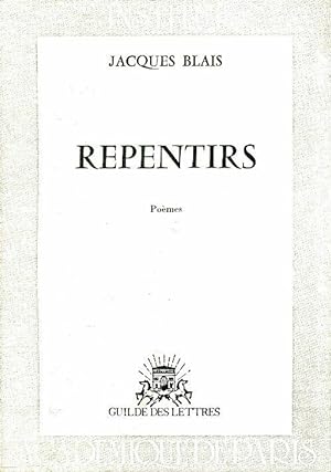 Seller image for Repentirs - Jacques Blais for sale by Book Hmisphres
