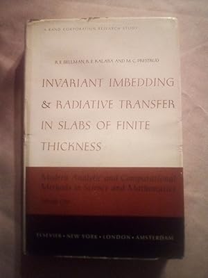 Imagen del vendedor de Invariant Imbedding and Radiative Transfer in Slabs of Finite Thickness Volume 1 a la venta por Imaginal Books