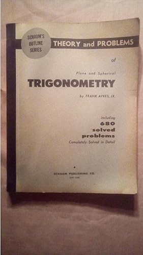 Seller image for Schaum's Outline of Theory and Problems of Plane and Spherical Trigonometry for sale by Imaginal Books