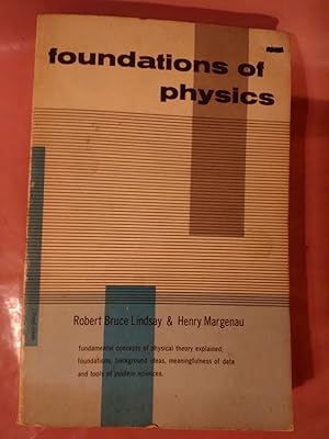 Bild des Verkufers fr Foundations of Physics zum Verkauf von Imaginal Books