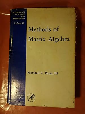 Seller image for Methods of Matrix Algebra for sale by Imaginal Books