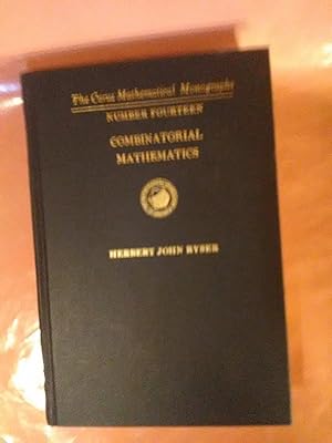 Seller image for Combinatorial Mathematics for sale by Imaginal Books