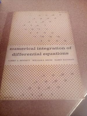 Seller image for Numerical Integration of Differential Equations for sale by Imaginal Books