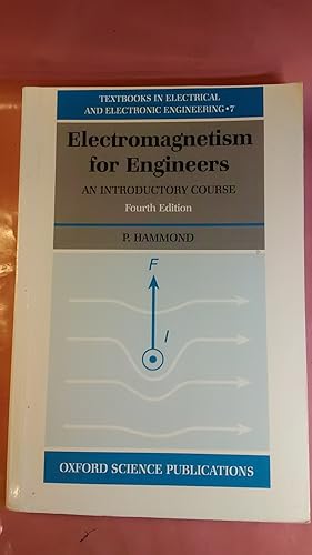 Seller image for Electromagnitism for Engineers An Introductory Course for sale by Imaginal Books