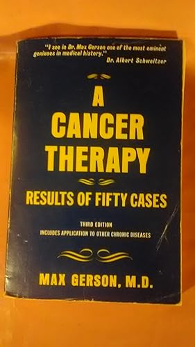Immagine del venditore per A Cancer Therapy Results of Fifty Cases venduto da Imaginal Books