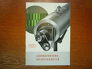 Laboratoriums Interferometer - Verkaufskatalog - Ausgabe 1955 - Druckschriftennummer CZ 32-205a-1.