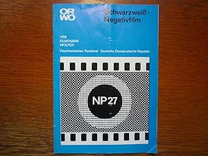 Orwo Schwarzweiß Negativfilm NP 27 - Prospekt Ausgabe 1974.