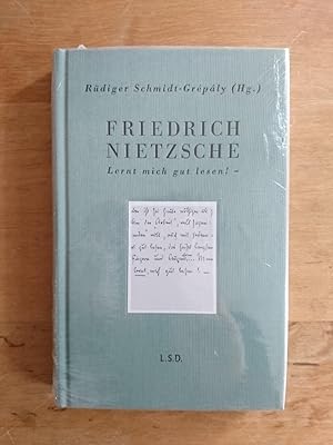Image du vendeur pour Friedrich Nietzsche - Lernt mich gut Lesen! mis en vente par Antiquariat Birgit Gerl