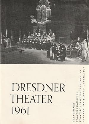 Seller image for Programmheft DRESDNER THEATER Spielzeitheft 2. Halbjahr 1961 for sale by Programmhefte24 Schauspiel und Musiktheater der letzten 150 Jahre