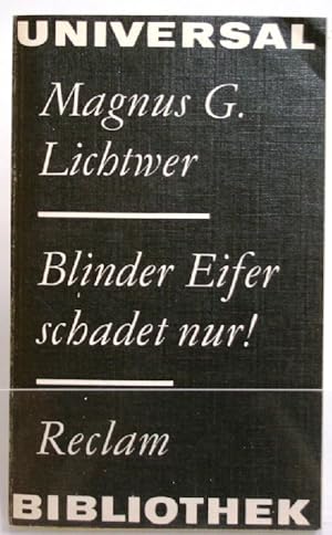 Bild des Verkufers fr Blinder Eifer schadet nur! Fabeln, Lehrgedicht zum Verkauf von Peter-Sodann-Bibliothek eG