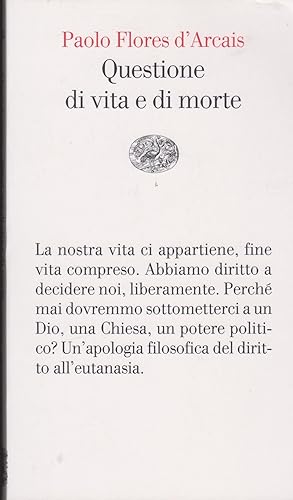 Seller image for Questione di vita e di morte for sale by Libreria Tara