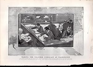 Image du vendeur pour ENGRAVING: "Making the Weather Forecast at Washington".engraving from Harper's Weekly, May 23, 1903 mis en vente par Dorley House Books, Inc.