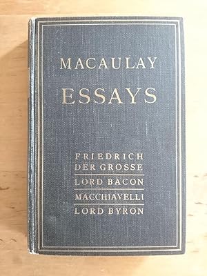 Bild des Verkufers fr Essays - Herausgegeben von Egon Friedell zum Verkauf von Antiquariat Birgit Gerl