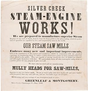 Seller image for SILVER CREEK STEAM-ENGINE WORKS! for sale by William Reese Company - Americana