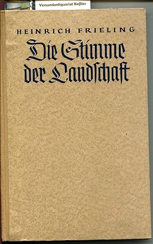 Die Stimme der Landschaft : Begreifen und Erleben der Tierstimme vom biologischen Standpunkt. Mit...