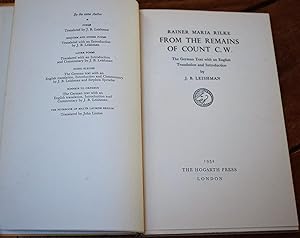 Imagen del vendedor de From The Remains Of Count C. W. a la venta por Dodman Books
