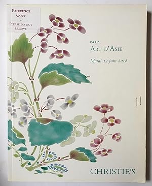 Bild des Verkufers fr Art d'Asie : vente, Paris, avenue Matignon, mardi 12 juin 2012 zum Verkauf von Joseph Burridge Books