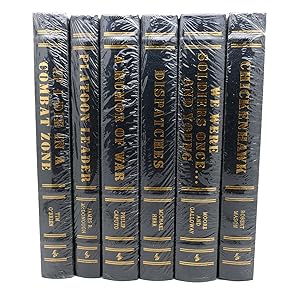 Seller image for VIETNAM COMBAT CLASSICS, 6 VOLUME SET: A RUMOR OF WAR; IF I DIE IN A COMBAT ZONE; WE WERE SOLDIERS ONCE AND YOUNG; PLATOON LEADER; CHICKENHAWK; DISPATCHES Easton Press for sale by Rare Book Cellar