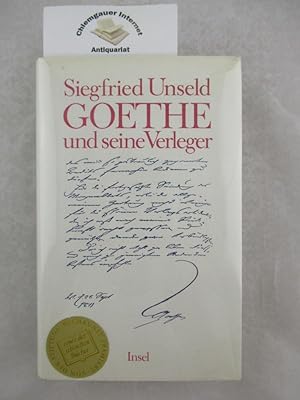 Bild des Verkufers fr Goethe und seine Verleger. zum Verkauf von Chiemgauer Internet Antiquariat GbR