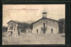 Carte postale Fleury-Saint-Pierre-la-Mer, L`Aude, Les Etablissements