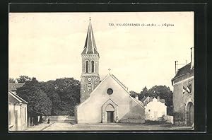 Carte postale Villecresnes, L`Église