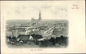 Bild des Verkufers fr Ansichtskarte / Postkarte Ulm an der Donau, Stadt mit Mnster zum Verkauf von akpool GmbH
