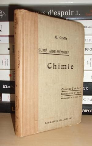 Seller image for RESUME AIDE MEMOIRE - CHIMIE : Baccalaurat, 1re Partie, Classes de 2e et de 1re for sale by Planet's books