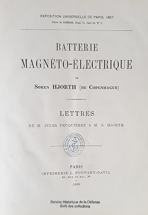 BATTERIE MAGNETO-ELECTRIQUE