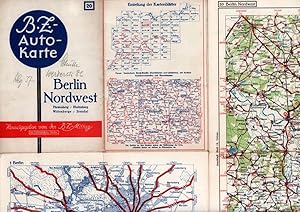 B.Z.-KARTE [B.Z.-Autokarte] Nr. 20: BERLIN-NORDWEST. Fürstenberg / Rheinsberg / Wittenberge / Ste...