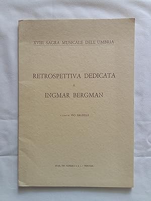 Baldelli Pio a cura di. Retrospetiva dedicata a Ingmar Bergman. Guerra Edizioni. N. D.