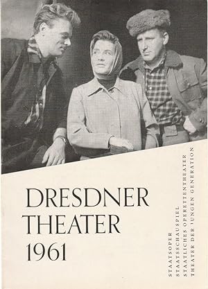 Seller image for Programmheft DRESDNER THEATER Spielzeitheft 1. Halbjahr 1961 for sale by Programmhefte24 Schauspiel und Musiktheater der letzten 150 Jahre